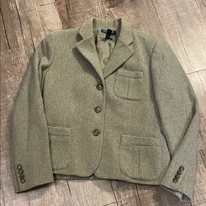 Lauren Ralph Lauren Light Olive Blazer Jacket